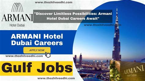 armani hotel dubai careers|armani hotel burj khalifa careers.